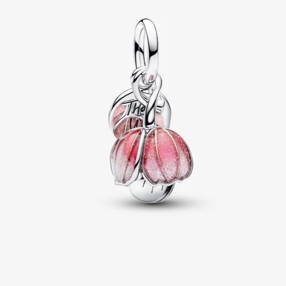 Pandora Two-Tone Blooming Flower Dangle Charm